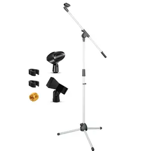 5Core Tripod Mic Stand Adjustable Holder Floor Microphone Boom Arm Durable Metal
