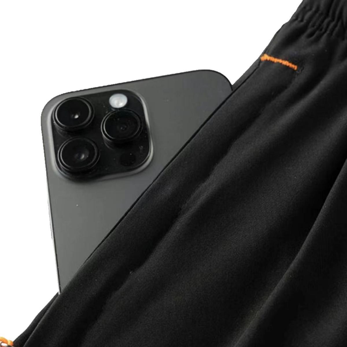 Men’s shorts with zippered pockets, summer ice-feel ice silk beach shorts, quick-dry sports casual shorts with an ice-feel finish, lightweight basketball shorts, men’s apparel, suitable for running and fitness.