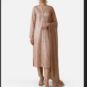 Luxury Formal Inspired Design from Baroque Sequence Strectchy Fabric Gives Slim and Elegant Look Perfect Look for Occassion / Parties / Wedding Guest .