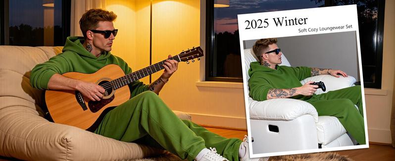 GINGTTO Men & Women’s Solid Hoodie & Sweatpants Set, 2 Piece Tracksuit ,Oversized Hoodie Tracksuit Unisex Streetwear,Winter Warm Hoodie Athletic Outfits