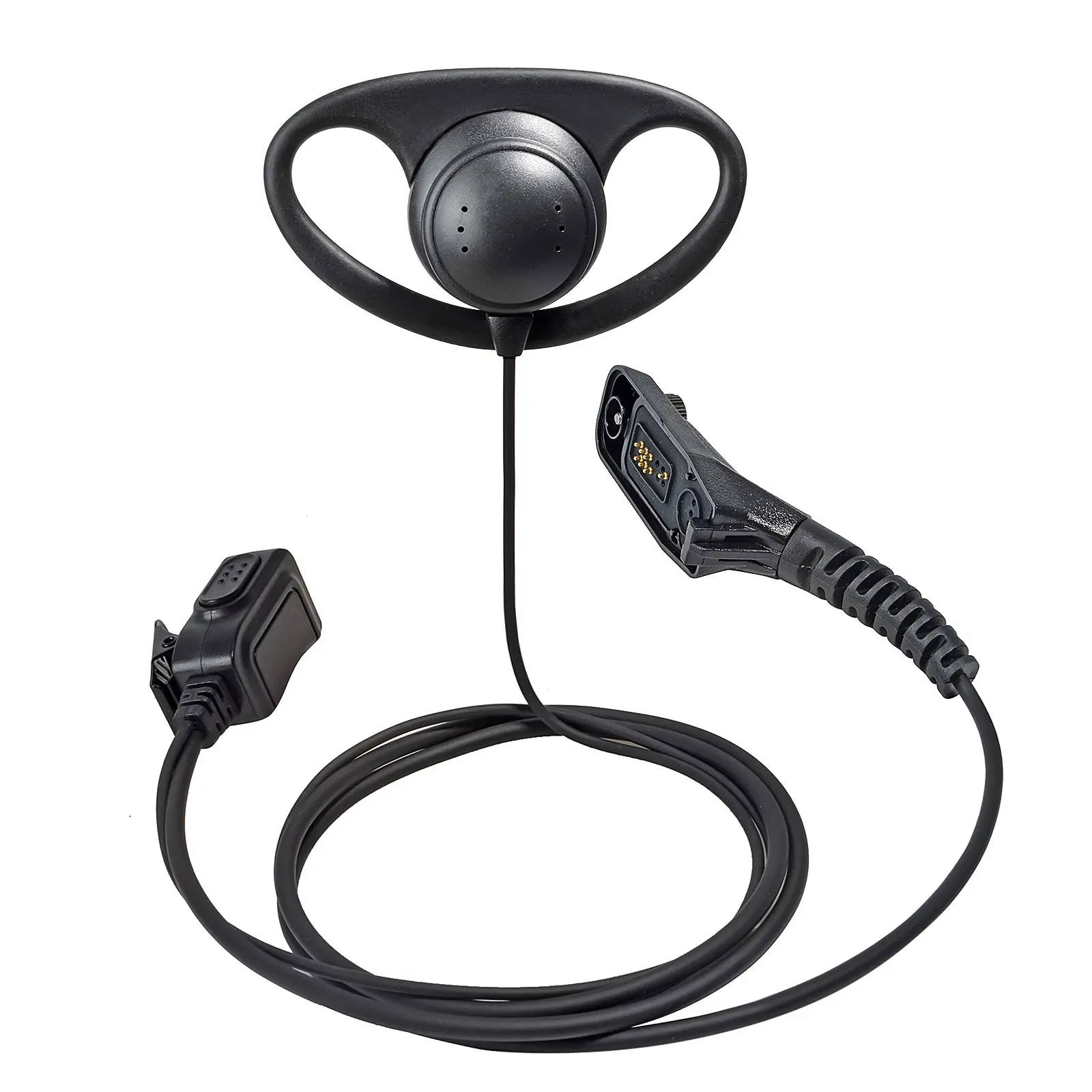 YNIBST APX 6000 M7 Multi-pin Walkie Talkie Earpiece Compatible with Motorola Radios XPR6500 XPR6550 XPR 7000 XPR 7550 XiR-P8200 Adjustable G-Shape Two Way Radio Audio Headset with Mic for Police Security and Law Enforcement Use Headphone Earphones