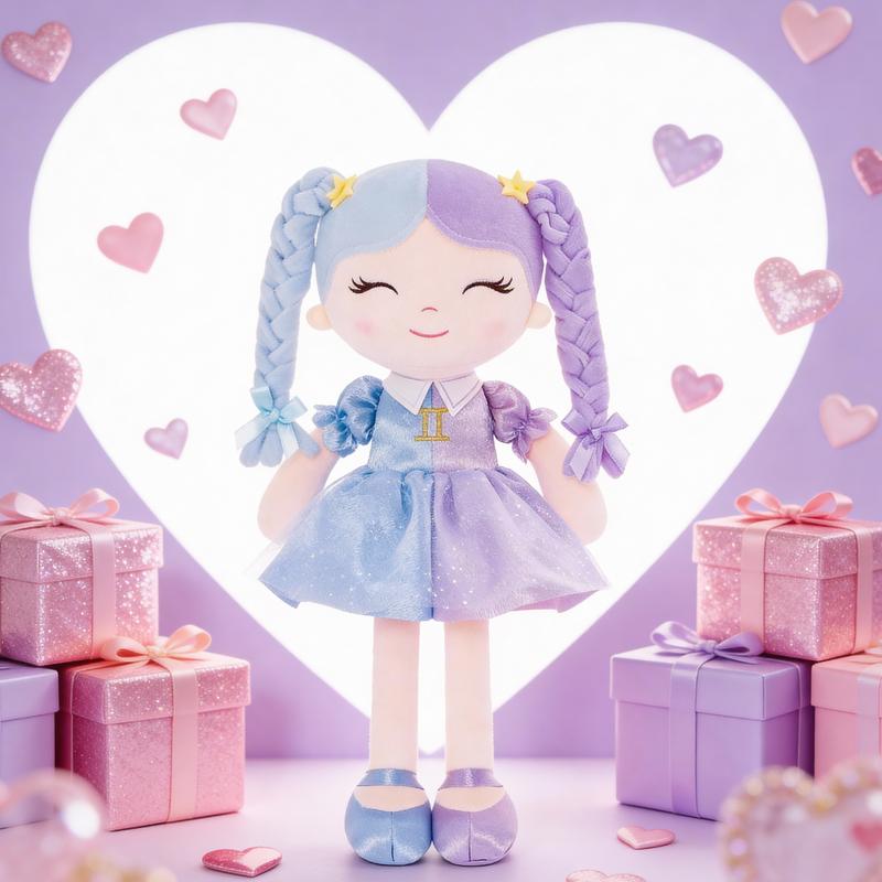 Princess Zodiac Doll 16 Inch Plush Toy – Handmade Soft Doll for Girls –  Zodiac Gift, Birthday Gift, Christmas Gift, Valentine’s Day Gift, Plush Doll for Kids