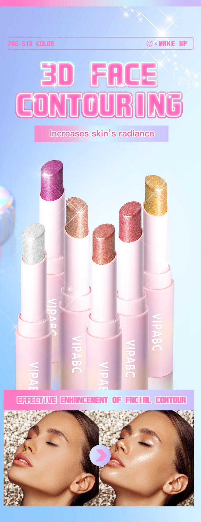 Creamy Matte & Metallic Eyeshadow Sticks Jelly Cream Formula High-Shine Sparkle Soft Glow Ideal for Eyes Face Detail Work
