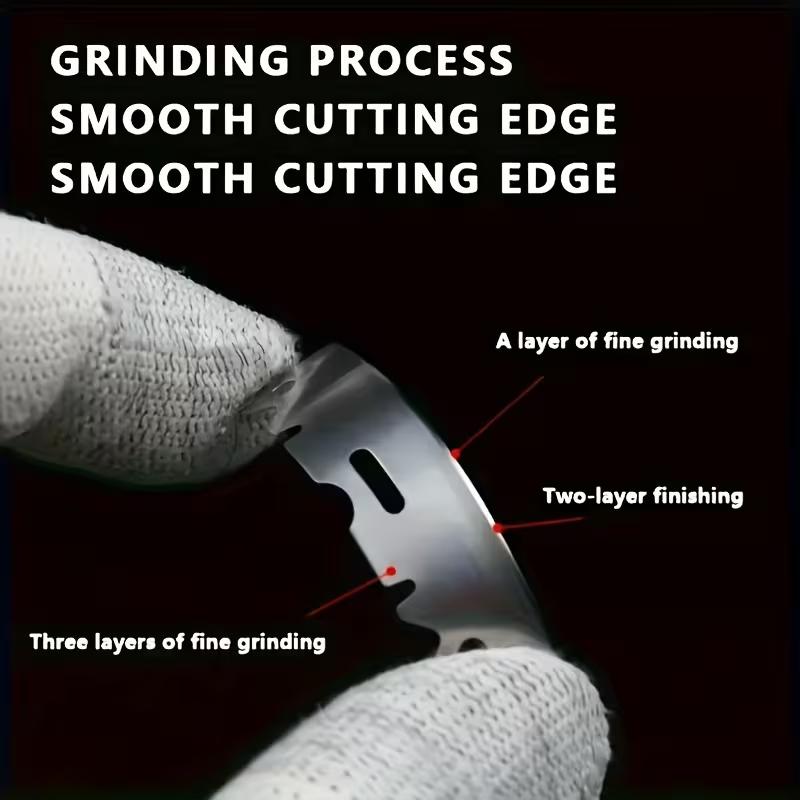 100pcs Stainless Steel Half-Edge Razor Blades for Haircuts - Vintage Manual Shaving Tools, Professional Barber Supplies