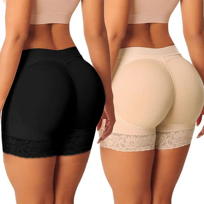 Women's High Waisted Body Shaper Shorts, Padded Spandex Butt Lifter with Tummy Control for Waist Training