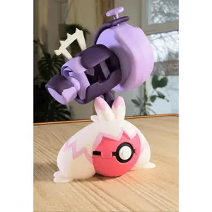 Tinkaton-Inspired 3D Printed Poké Ball – Custom Display Collectible