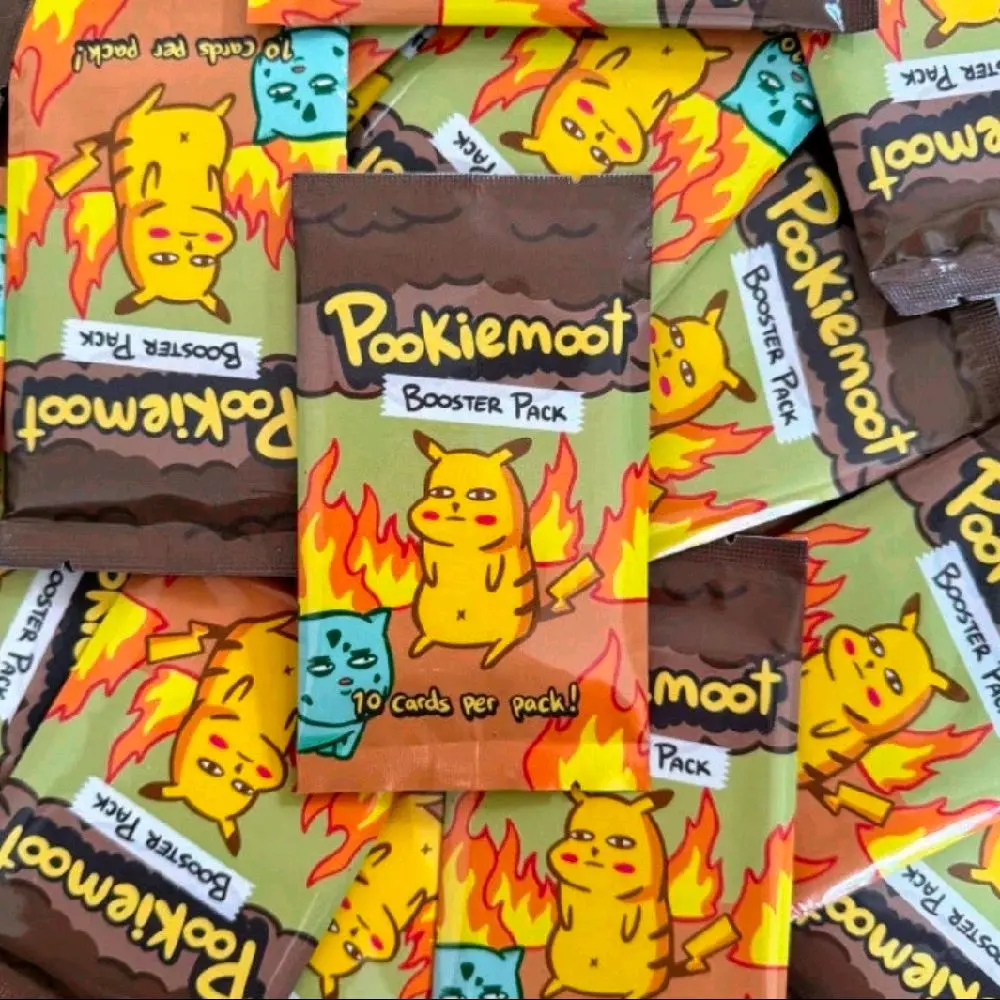 Pookiemoot Pack - Pokemon fan art Poke Derp Sealed - Custom Pokemon Cards -  TikTok Shop