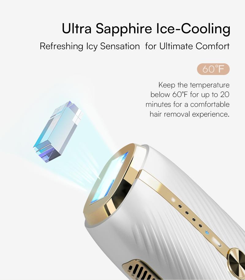 INIA HAUTE Double-Pulse IPL Laser Hair Removal Device, FDA Cleared, 2-Year Warranty, Perfect Gift Season Pick