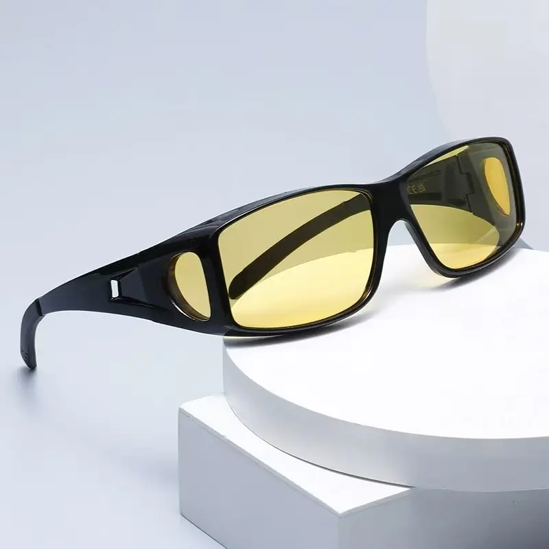 Oversize Anti-glare Polarized Night Driving Sunglasses, Night Vision Goggles for Safety
