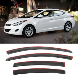 Window Visors for Hyundai Elantra Sedan 2011-2016 4PC Rain Sun Deflectors