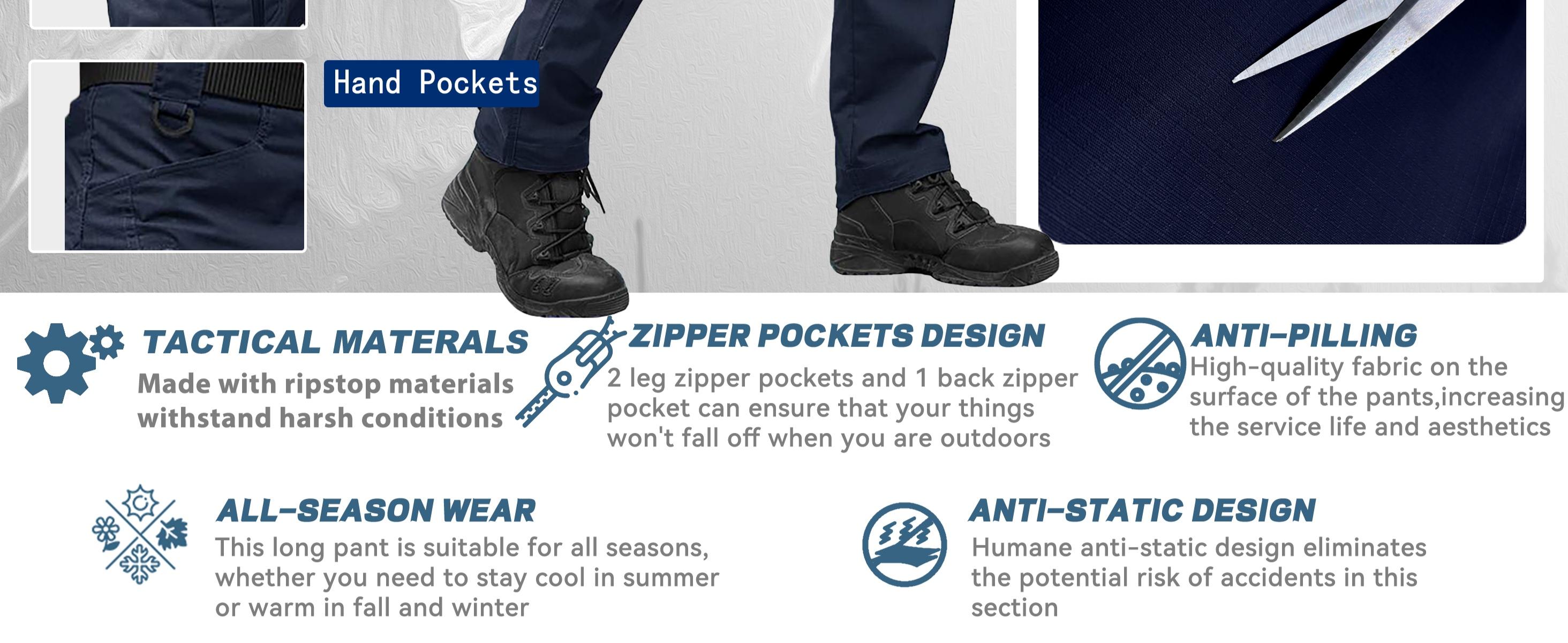 MAGCOMSEN Men's Tactical Pants with 9 Pockets Rip-Stop Lightweight Work Hiking Pants FallFreshness Outdoorfun MAGCOMSEN Men's Tactical Pants with 9 Pockets Rip-Stop Lightweight Work Hiking Pants FallFreshness Outdoorfun