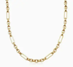 Holylegend 18K Real Gold-Plated Milano Rope Chain Necklace, Affordable Trendy Gold Plated Necklace with Multi-Angle Reflective Shine, Gift for Fashion Lovers