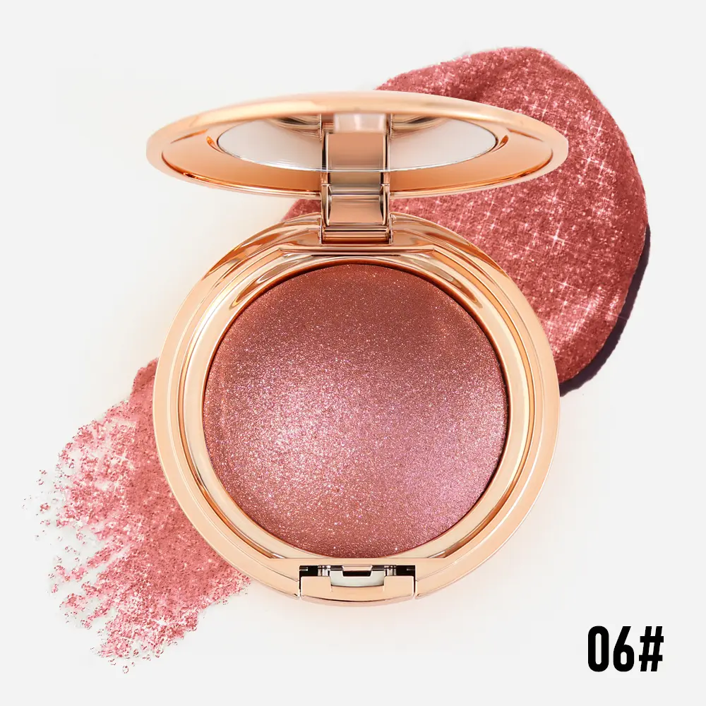 PHOFAY Shimmer Face & Body Highlighter - Alcohol-Free Gel-to-Powder Formula, Youth-Focused Luminous Cosmetic for Easy Application, Lightweight Long-Lasting Iridescent Glow, Silky for Brush or Fingertip Use (Glowing Makeup Essential)