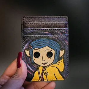 Coraline Inspired Card Holder - Compact Wallet with Character Design - Perfect for Everyday Use