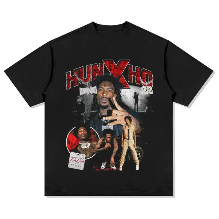 Hunxho Atlanta Rap Street R&B Graphic Shirt HY6853