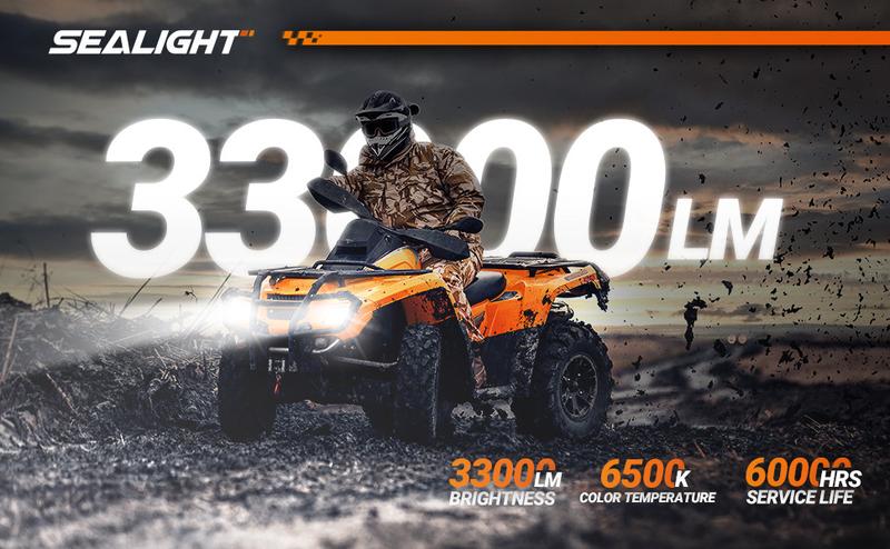 2013 Ford Focus H1 70W 6500K White IP67 LED Headlight Bulbs 2PCS SEALIGHT S6