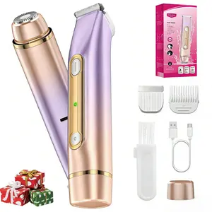 2-in-1 PVBKZ Bikini Trimmer | Painless Electric Shaver for Face, Body & Intimate Areas
