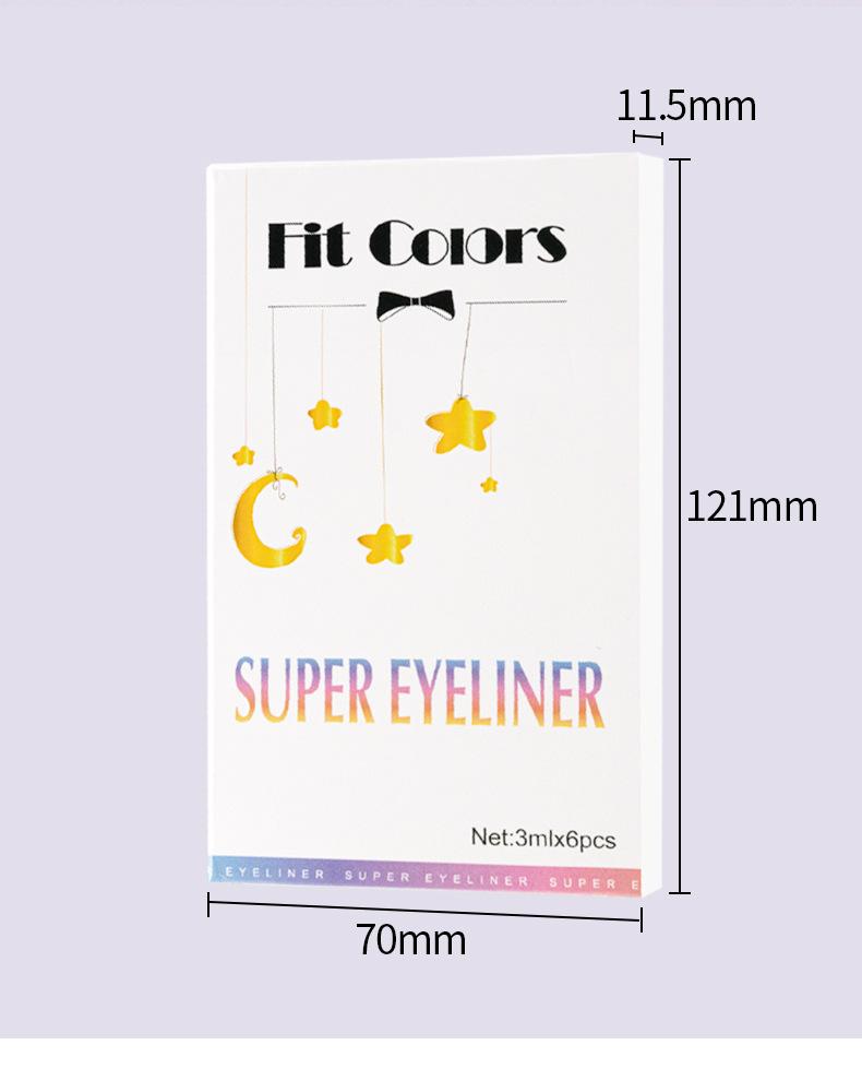 Fit Colors Chameleon Eyeliner Set 6 Color-Changing Liquid Liners Long-Lasting Waterproof Formula with Flexible Tip for Metallic Shimmer Makeup Fit Colors Chameleon Eyeliner Set 6 Color-Changing Liquid Liners Long-Lasting Waterproof Formula with Flexible Tip for Metallic Shimmer Makeup