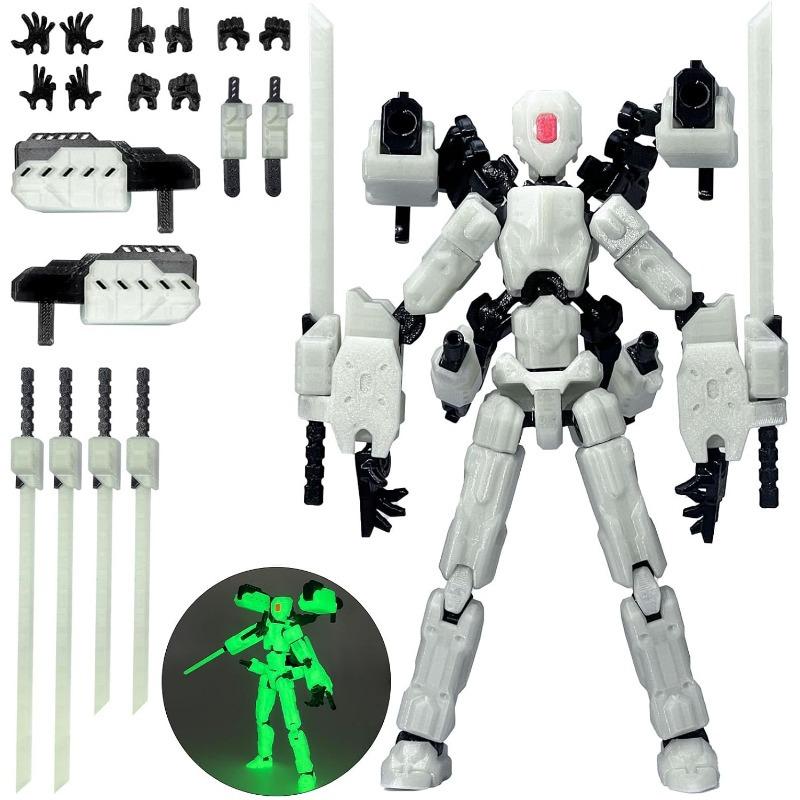 T13 Action Figure Set 8 inch T 13 Multi-Articular Mobile Robot Nova T-13,Desktop Decorations for Game Lovers Toys Assembly Completed