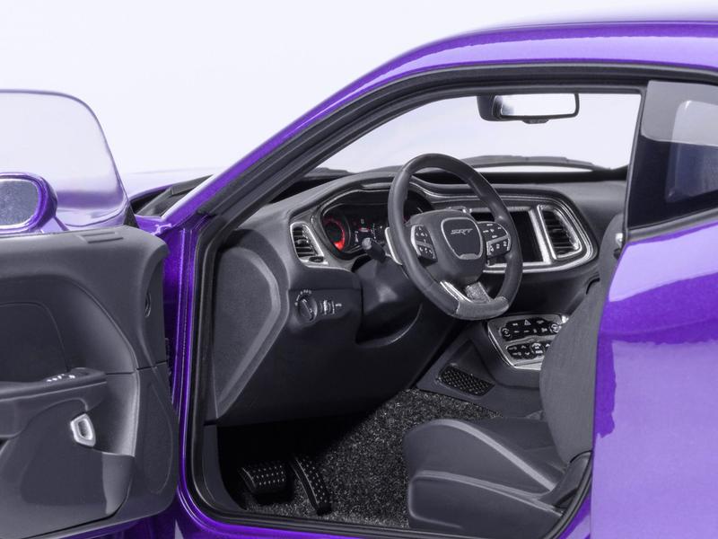 2023 Dodge Challenger SRT Super Stock Plum Crazy Purple 1/18 Model Car by Autoart