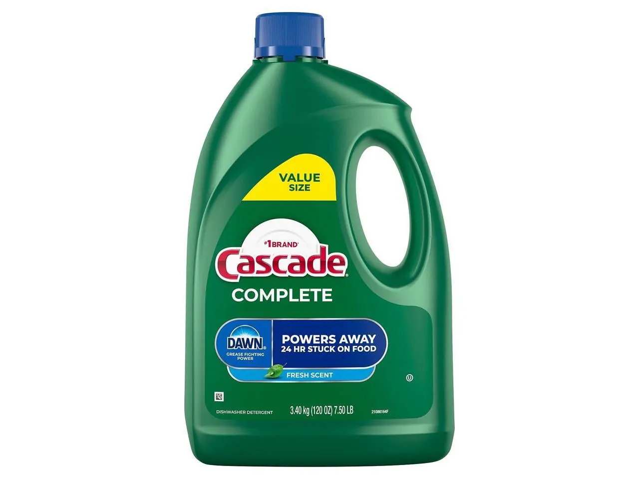 Cascade Complete Dishwashing Detergent Gel Fresh Scent 120 oz. 4/Carton (53987)
