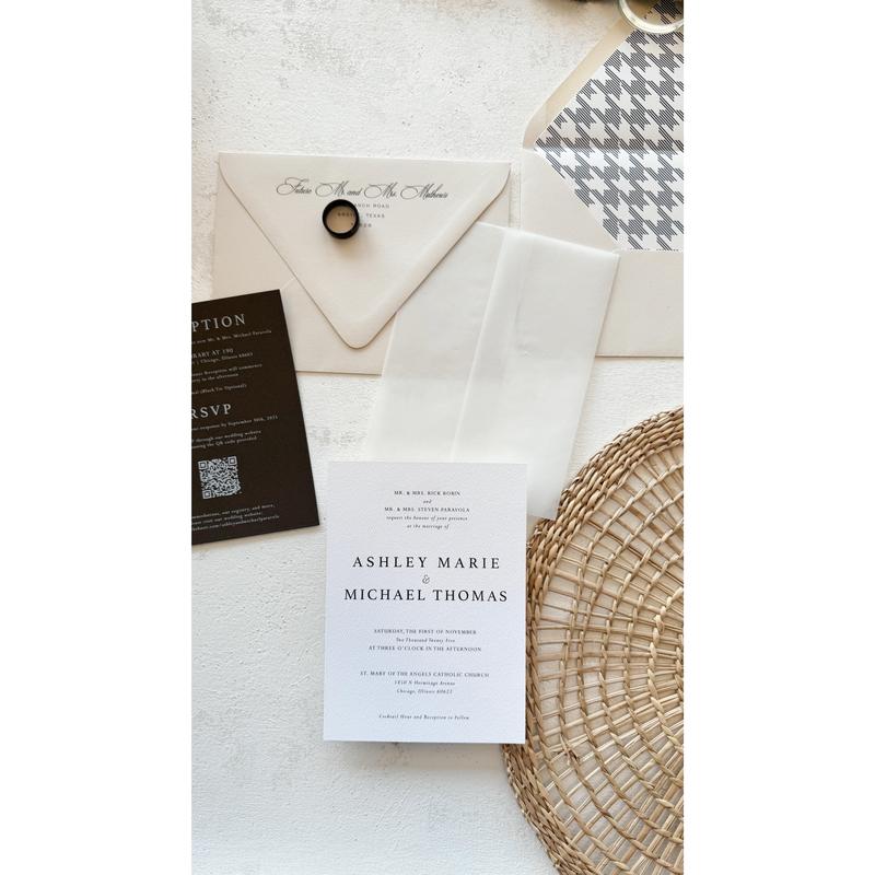 Digitally Printed Wedding Invitations | Style 1588