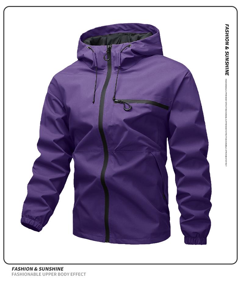 Men's casual hooded jacket with multiple pockets, tactical waterproof, windproof, and abrasion-resistant surface design, suitable for outdoor exploration, mountain climbing, and everyday casual wear, suitable for wearing throughout all four seasons Coats