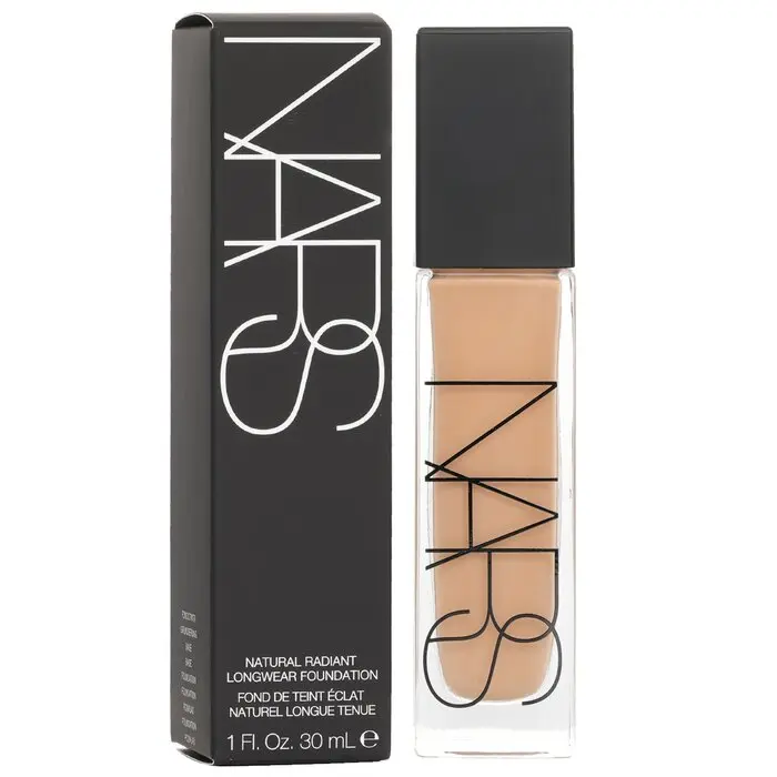 NARS Natural Radiant Longwear Foundation - #Patagonia (Medium 1.2, Medium Skin with Subtle Peach Undertones) - Makeup with Radiance, Smooth Finish, Buildable Coverage, Hydration Boost