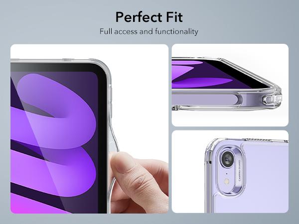 ESR Classic Series Case for iPad mini 6/7, Yellowing Resistant, Hard Back, Thin and Lightweight, Shock and Drop Protection, Supports Pencil Pro and Pencil(USB-C)