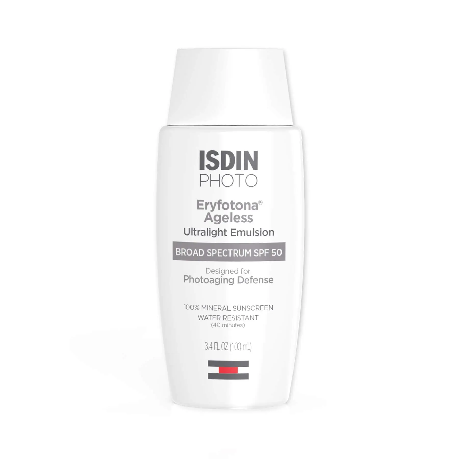 ISDIN Eryfotona Ageless Tinted Mineral Facial Sunscreen SPF 50 for Adults - Peptide-Infused, Antioxidant-Rich Sun Care Cream with DNA Repairsomes for Skin Repair & Photoaging Defense (Flawless for All Skin Types)