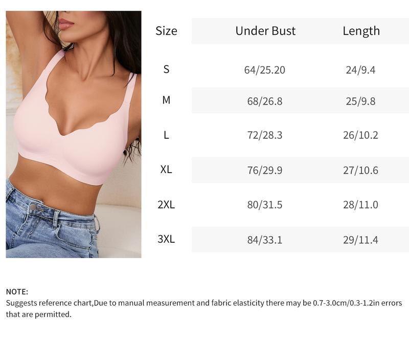 Women's Jelly Bra No Underwire T-Shirt Bra Seamless Comfortable Soft Wireless Basic Minimalist Womenswear Breathable Slight-Push Up