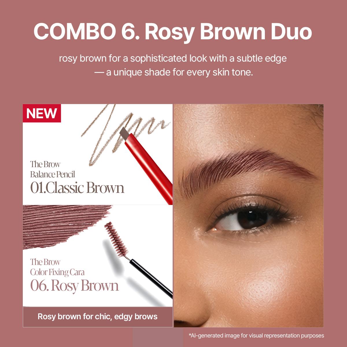 [DUO] Espoir The Brow Duo, Easy 2 Steps, K-Idol Style, Slim Hard Formula Pencil, Long Lasting Fixing Cara, Waterproof, Smudge-Proof, Define&Fill, Beginner-Friendly, 24Hr Long Lasting, Vegan