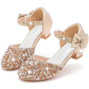 Girls Sandals Closed Toe Heels Wedding Party Girls Dress Shoes Toddler Little Big Kid