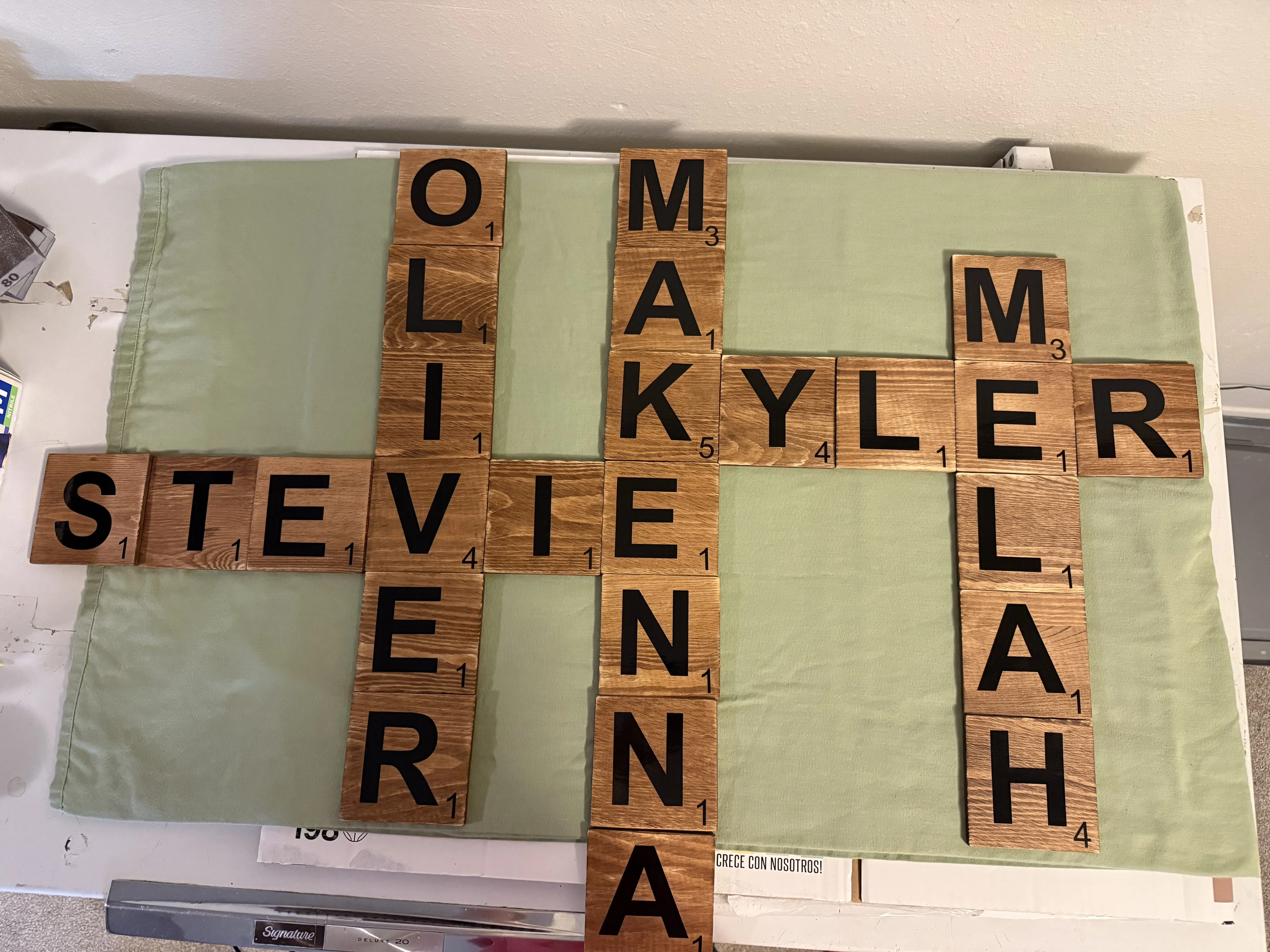 SCRABBLE NAME TILES
