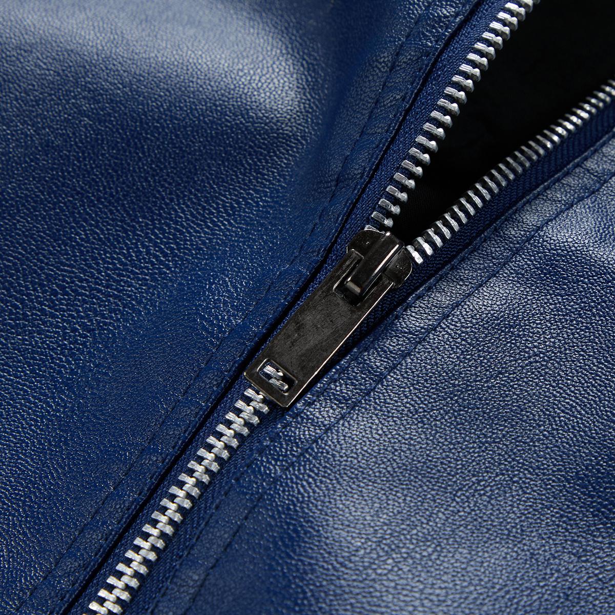 Men's Leather Jacket Slim Fit Casual Turn-Down Collar Long Sleeve Black Fabric Suitable for Outdoor Activities Daily Life Motorcycle Boys Gift Ideas Affordable Well-Fitting Men's Easy to Match Winter Present for Brother Men's Jacket