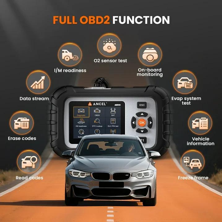 ANCEL AD710 ABS SRS OBD2 Scanner Automotive Scan Tool with ABS Bleeding, EPB Reset, Battery Test, Live Data, Full OBD2 Modes, Car Code Reader Diagnostic Tool ANCEL AD710 ABS SRS OBD2 Scanner Automotive Scan Tool with ABS Bleeding, EPB Reset, Battery Test, Live Data, Full OBD2 Modes, Car Code Reader Diagnostic Tool