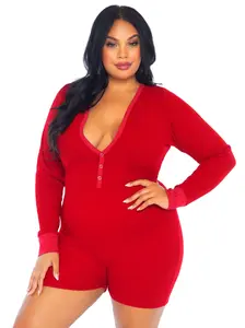 Sweet Dreams Plus Long Johns Romper