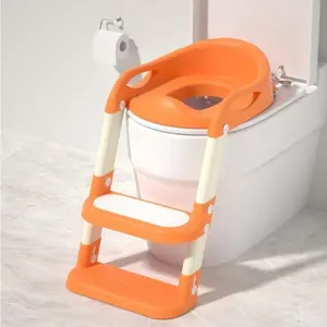 Potty Training Seat with Step Stool Ladder for Toddlers – Comfortable, Safe & Adjustable Toilet Trainer for Boys & Girls, Anti-Slip Pads, Easy Climb Design, Grey, Toilet Trainer for Kids, Potty Training Ladder for Bathroom, Non-Slip Kids Toilet Seat