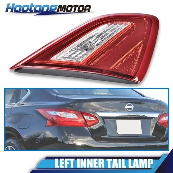 CROSSDESIGN Tail Light Brake Lamp Fit For 16-18 Nissan Altima Rear Driver Side Left Inner