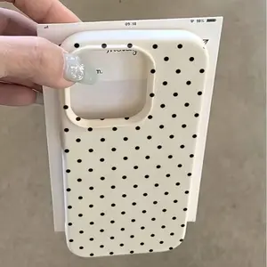 Polka Dot Pattern All-Over Anti-Drop Tpu Phone Case for iPhone 11 12 13 14 15 16 17 Pro Max Samsung a Series Military-Grade Camera Magnetic Shockproof Matte Bling Glitter Custom Monogram Striped Electroplated Transparent Orange Liquid Skin Leather Cross