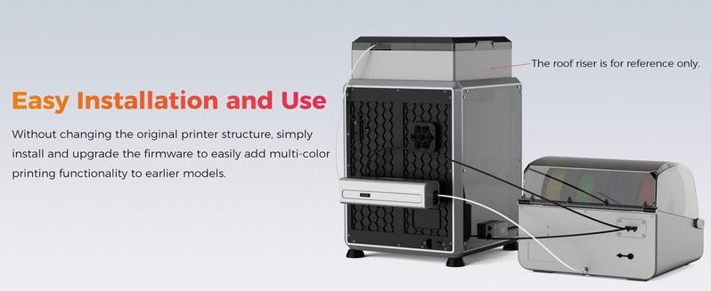 Creality CFS-C for K1 SE, K1, K1C, K1 Max 3D Printers, RFID Auto-Loading, External Cutter, Filament Runout &Tangle Detection