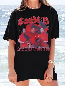 [Sale Up To 30_] + [Free Ship] Car-B Inspired Little Miss Drama Tour 2026 Shirt, Vintage Rap Concert Tee, Am I The Drama Fan Gift Tour 2026, Gift For Cardii Fan Men And Women