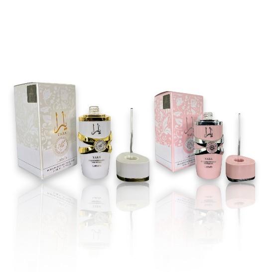 Lattafa Perfumes | Yara Concentrated Oil + Yara Moi Concentrated Oil | Arabian Scent | Eau De Parfum | 20 ML - 0.67 oz | Powdery - Woody - White floral & Vanilla Notes