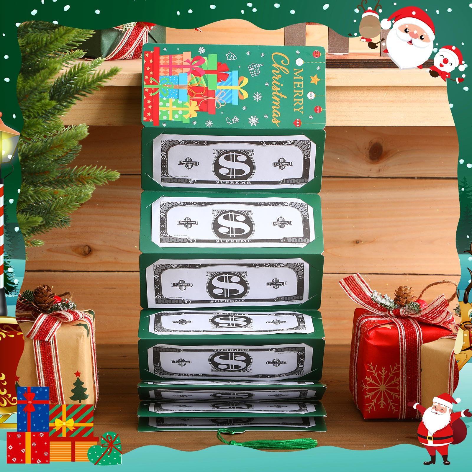 Christmas Clearance Sale Christmas Money Holders Cash Gift Envelope with 10 Slots Santa Snowmen Pattern DIY Christmas Gift Ideas Xmas Gift Card Holder for Family Friend,Christmas Valentine's Day Thanksgiving Day Anniversary Surprise Gift
