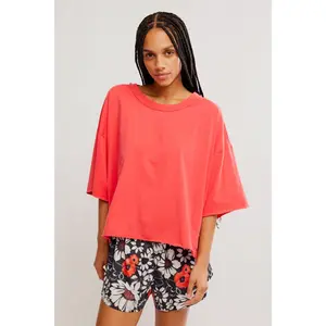 Free People Movement: Inspire Tee in Victory Red