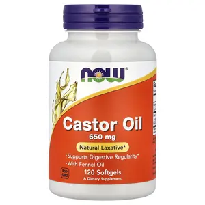 NOW Foods Castor Oil, 120 Softgels