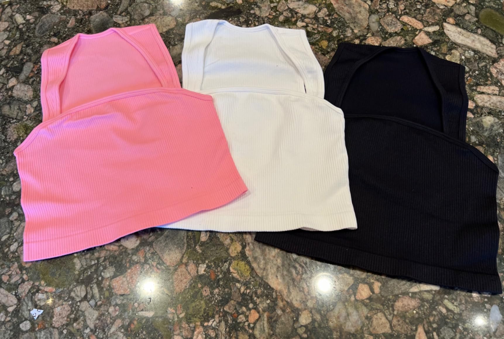 SUNVADUN 481 Sport Tops Strappy Sleeveless Square Neck Stretch Tee Shirts Crop Womenswear 481-Beige Gym Outfit Athletic Style Activewear Gymswear Quick-drying Yoga Daily Wear Training