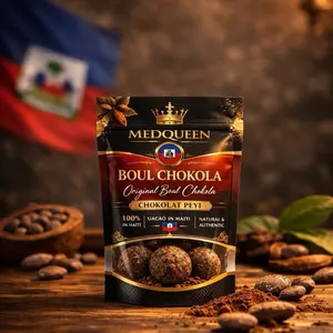 Boul Chokola Original Chocolate Balls 100% Cacao Made in Haiti Chokolat Peyi