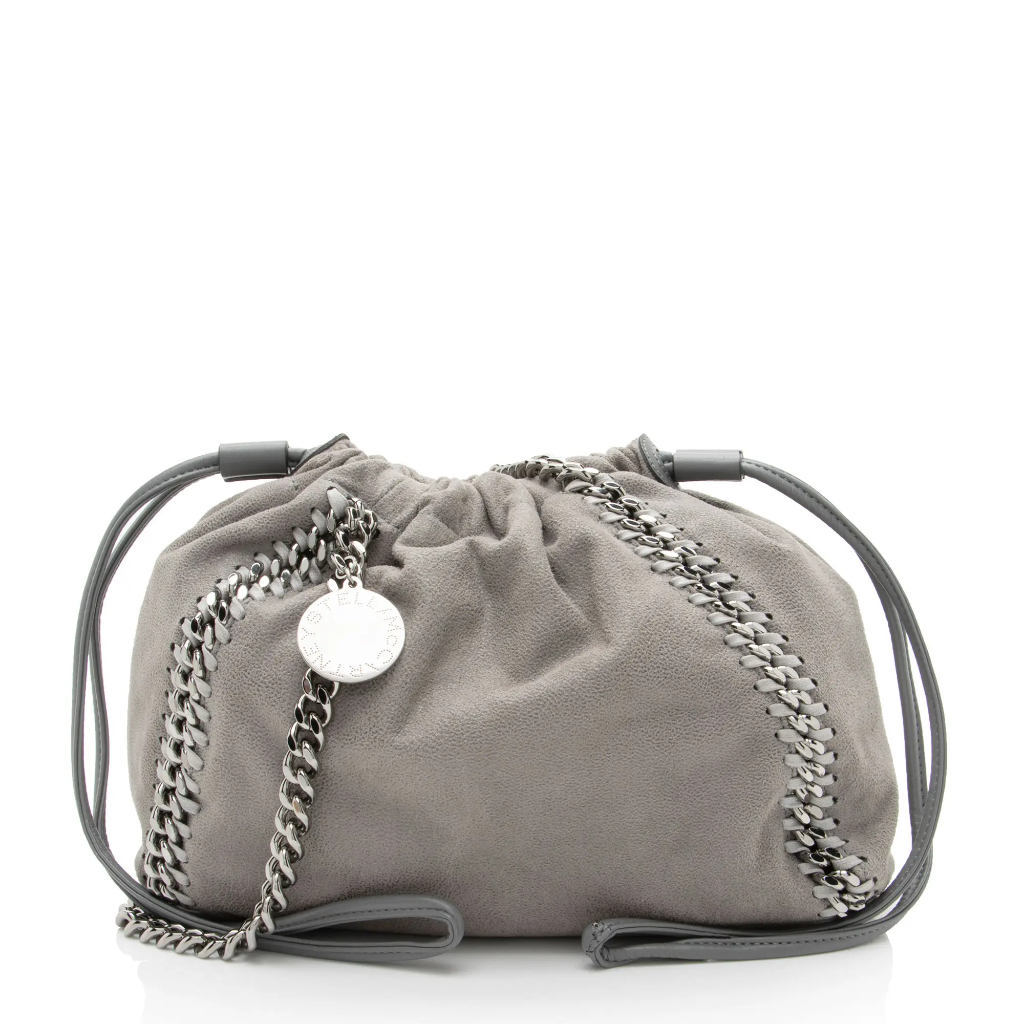 Pre-owned Stella McCartney Leather Tote bags Shaggy Deer Falabella Drawstring Small Tote