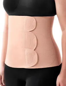 Momcozy Ergowrap Postpartum Belly Band for Natural and C-Section Recovery, Abdominal Binder with 3D Abdomen Lifting & Ergonomic Back Support, Seamless Belly Wrap Shapewear for Post Surgery Recovery——Standard